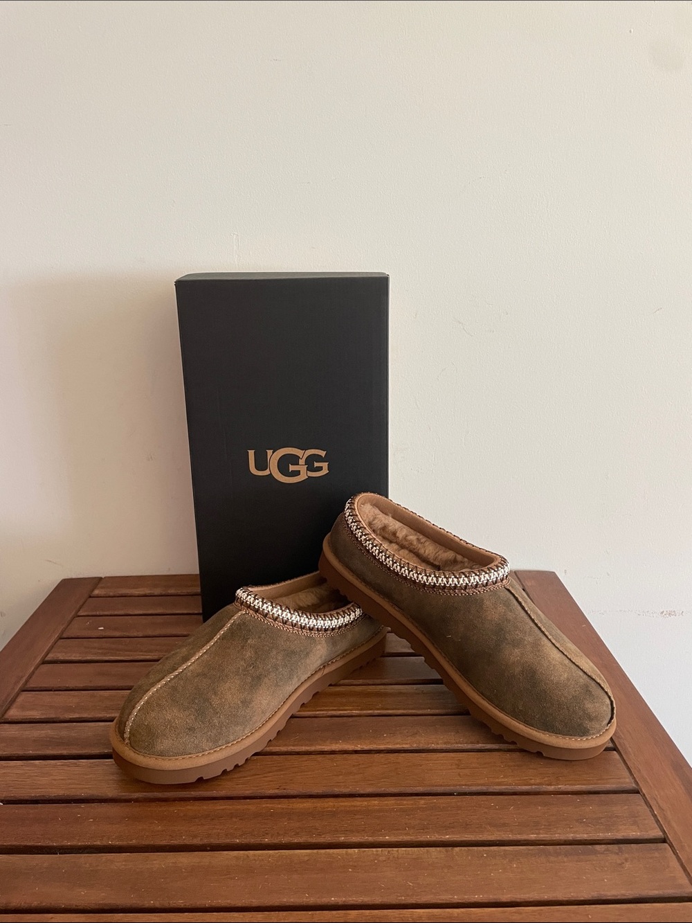 UGG Tasman Baxter Slippers Chestnut USA Men Size 8/UK 7/EU 41